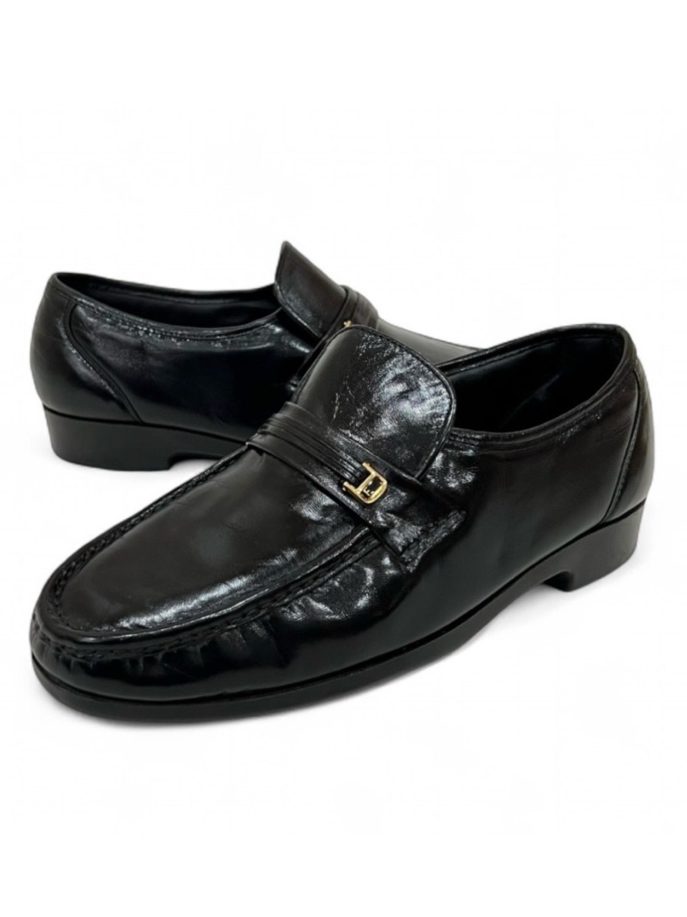 Florsheim Black Riva Moc Toe Slip-On Size 9.5